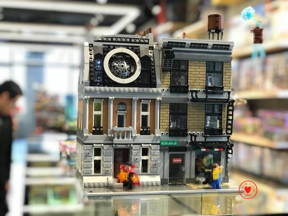 

New DR strange Marvel Avengers Infinity War Sanctum Sanctorum Showdown Building Blocks Toys fit legoings Thanos kid gift
