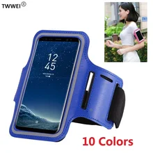 Спортивный Чехол для samsung Galaxy Note 9 8 S9 S8 S10 плюс S10e S6 S7 край samsung A8 A6 J6 J4 Plus J8 A7 повязка на руку чехол