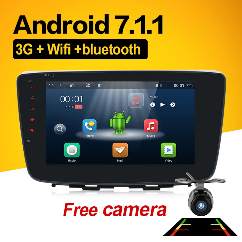 

Bosion 8inch Full Touch Screen GPS Navigation for Sukuzi Baleno 2017 Stereo Car Radio 2DIN Android 7.1.1 Free Rear Camera gift