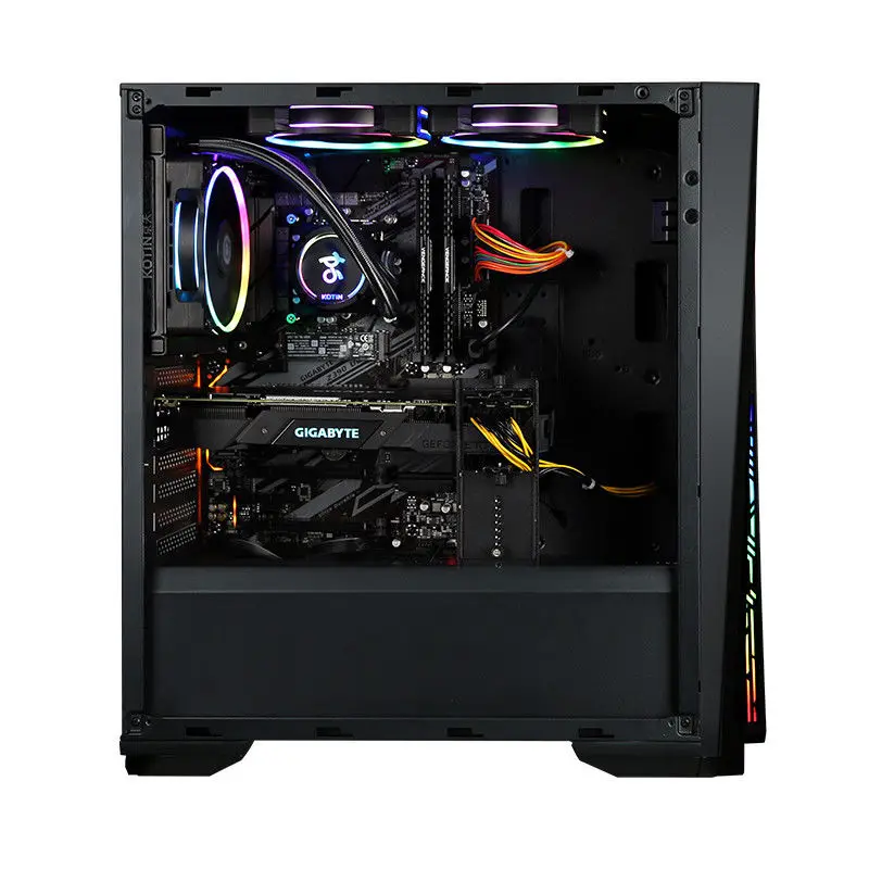 Игровой Настольный ПК Kotin Intel Core i7 9700K 3 6 ГГц Z390 RTX 2070 8 Гб GDDR6 GPU 16 ОЗУ компьютер ATX Mid