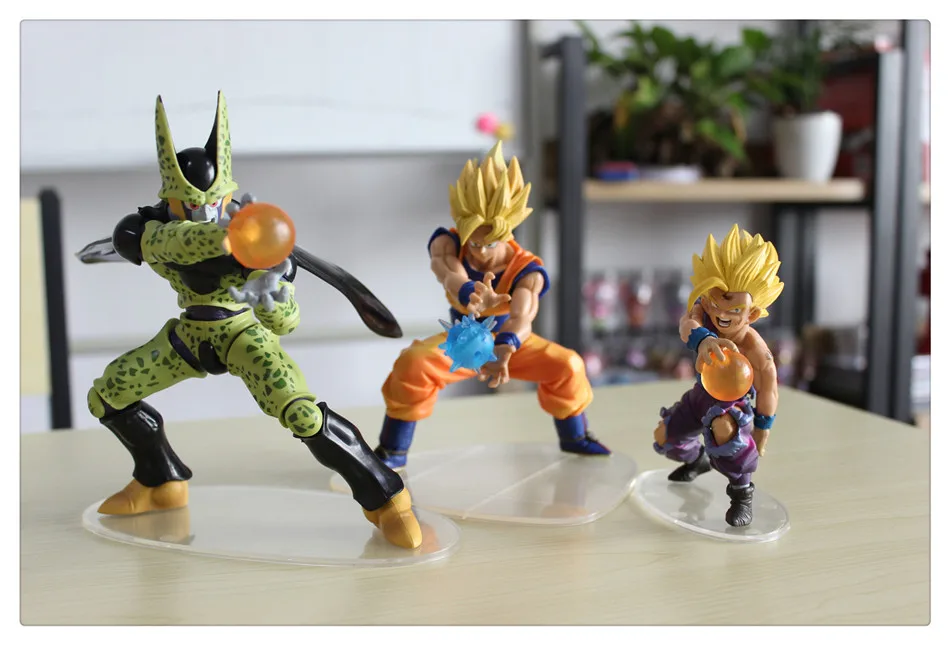 Chanycore 15 см фигурки аниме Dragon BALL Z Super Figure Cell vs Son gohan goku Saiyan фигурка ПВХ