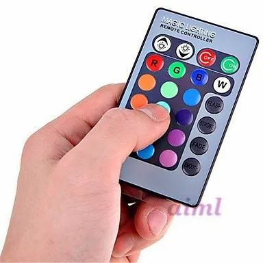 10 шт. E26/E27 высокая мощность 3 Вт LED 180 лм RGB с дистанционным управлением Круглые