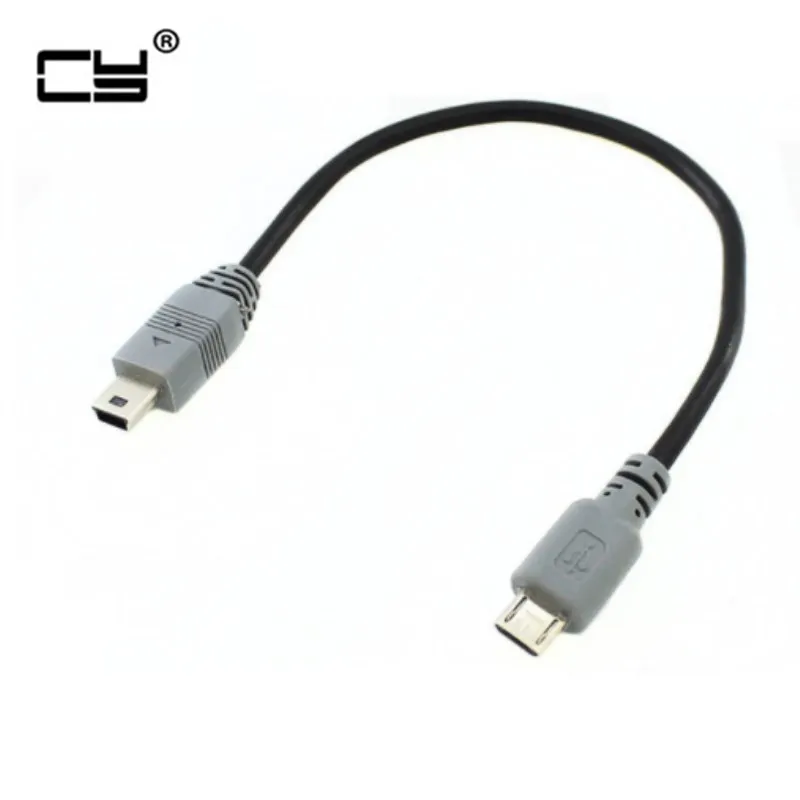 

Micro USB 2.0 Mini USB to the public data line copy line charging OTG contact line cable Connector For Mobile phone 20cm 1M/3FT