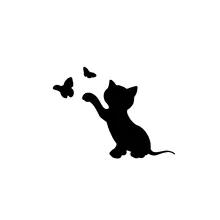 Décalcomanies de fenêtre en vinyle, animal de compagnie, mignon et intéressant, à la mode