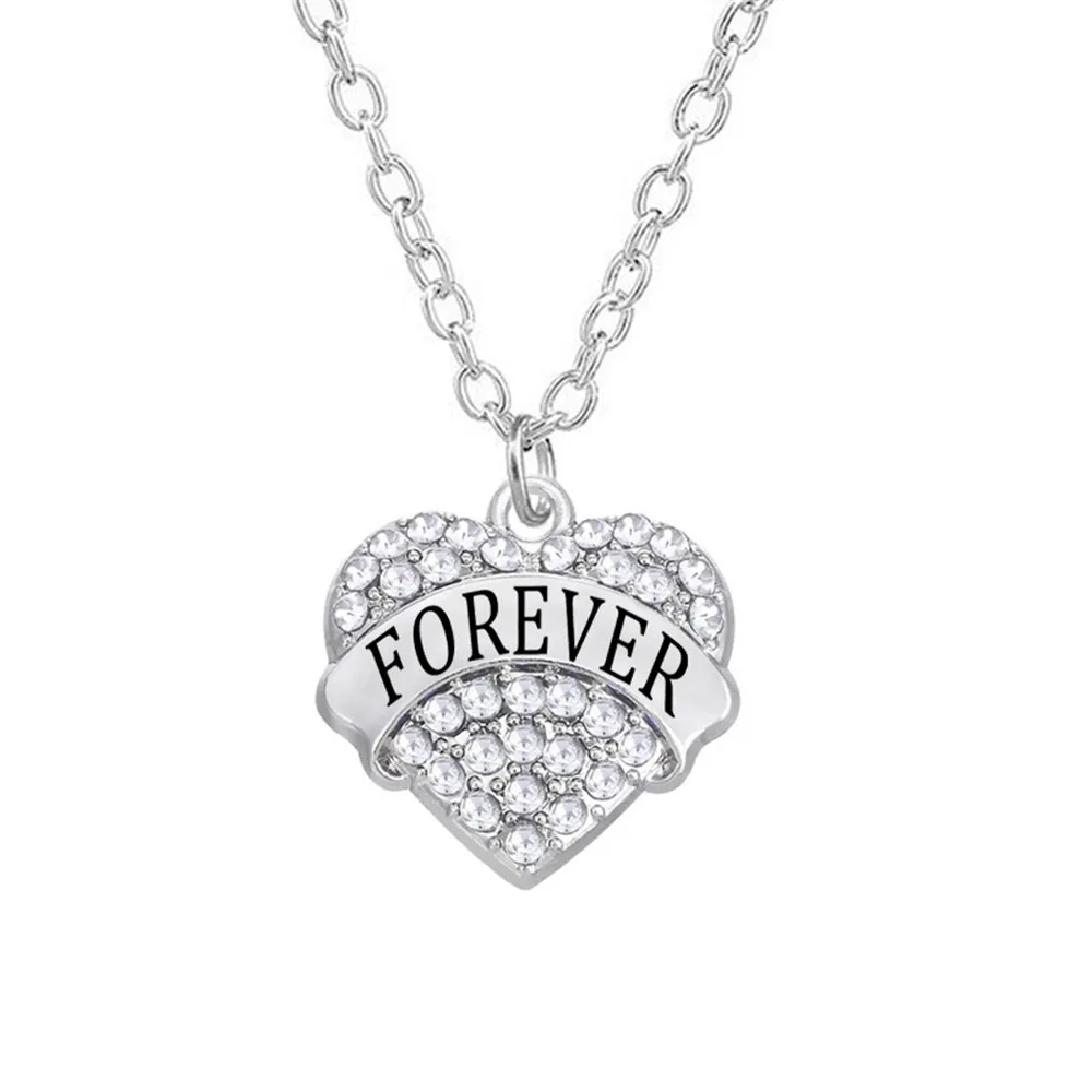 Friendship Jewelry Customize Metal Alloy Crystal Best Friends Forever Charm Necklaces | Украшения и аксессуары