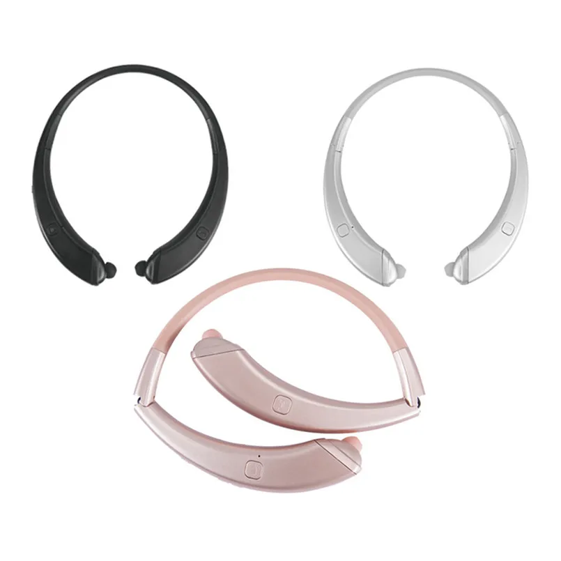 Универсальные беспроводные Bluetooth наушники с микрофоном Hi Fi звуковые складные