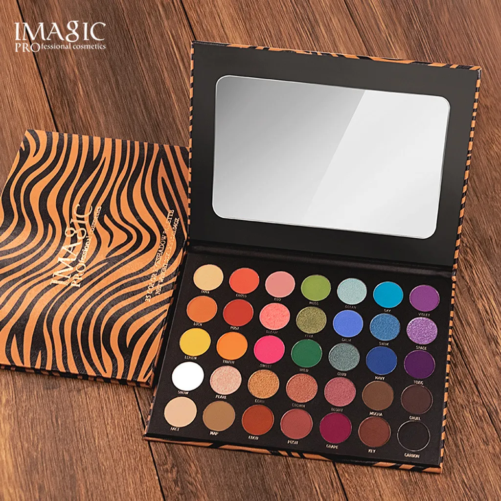 IMAGIC Eye Shadow Powder 35 Color Waterproof Plate Powder Matt Eyeshadow Cosmetic Makeup Tools Convenient Women July1