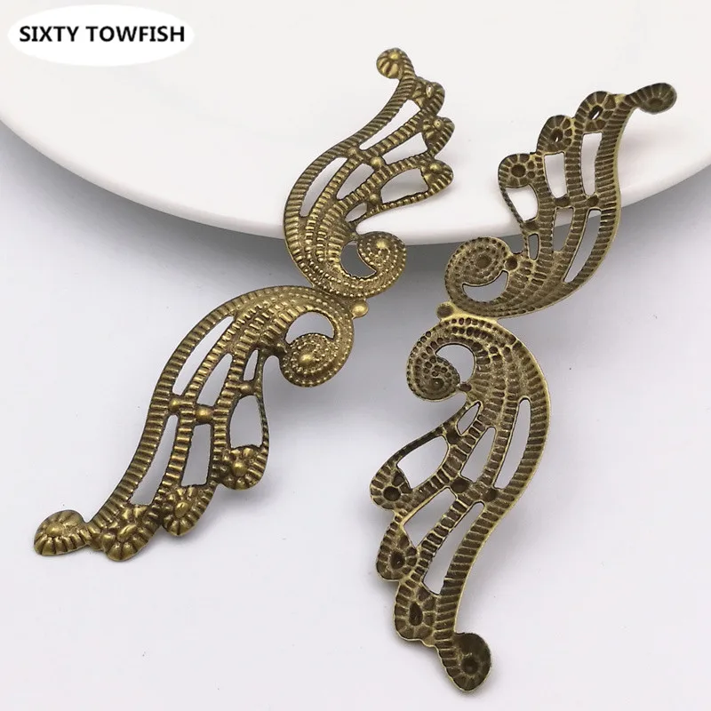 10 шт./партия 100 мм x 21 мм золотистого цвета/античная бронза/белый K ...