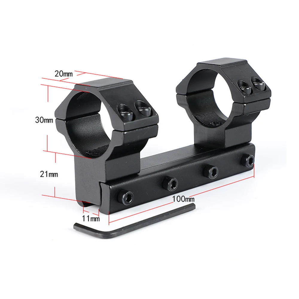 Ohhunt Long 10cm High Profile 11mm Dovetail .22 Airgun 30mm Scope Rings