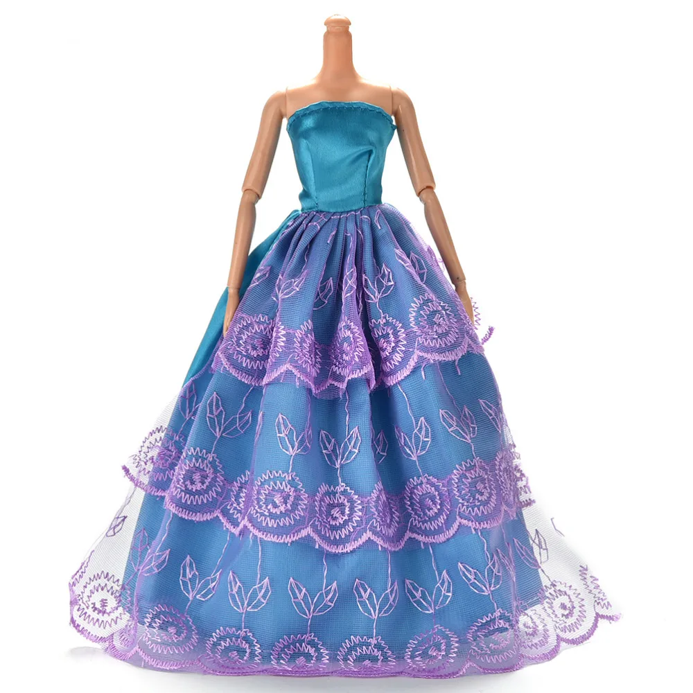 

1PCS Doll Accessories Fashion Design Outfit Noble Party Gown Wedding Princess Dress For Doll Best Gift For Girl' Dolls