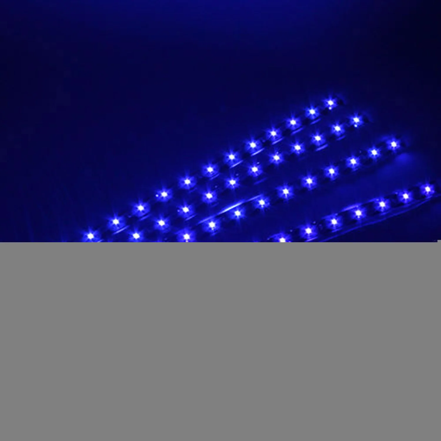 front grille DC 12V 15LED Super bright Blue Flexible for interior rear trunk Low power consumption Light Strips