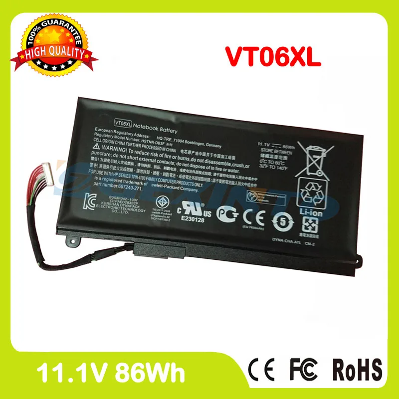 Аккумулятор для ноутбука VT06XL HP HSTNN-DB3F VT06 VT06086XL 657240-271 657503-001 657240-151 657240-171 | Компьютеры