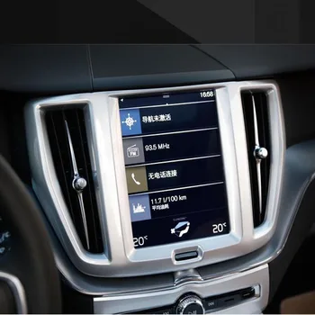 

For Volvo XC60 XC 60 2018 2019 ABS Chrome Center Console Control Panel Navigation Screen Panel Frame Cover Trim Car Accessories