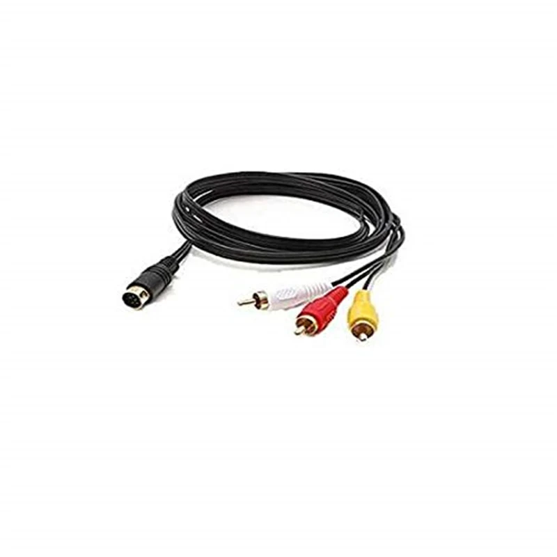 Ruitroliker 10 Pin аудио AV A/V RCA кабель шнур черный для Сатурна