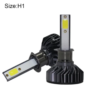 

New 2Pcs IP68 Car Headlight LED H4 H8/H9/H11 H1 9005 9006 Auto Bulb Car Light Lamp 6500K CSL2018