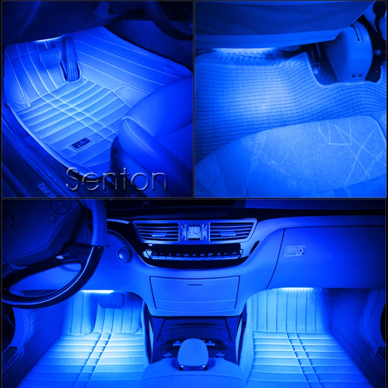 1 комплект интерьерный Автомобильный светодиодный неоновый светильник для Ford Focus 3 2 Audi A6 C5 BMW E60 E90 Toyota Corolla Citroen C4 Nissan Qashqai аксессуары