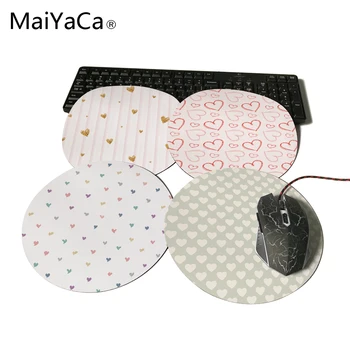 

MaiYaCa Round Abstract heart shape Customize Your Own Image Good Quality Anti-Skid Table Mats Paper for Lover
