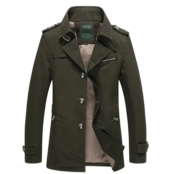 

Brand 2017 New High-Quality Male Jacket Jackets Long Male Casual Jacket Men Windbreaker Overcoat Spring Autumn