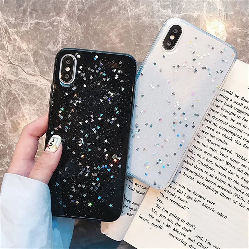 Мягкий чехол с блестками и звездами для huawei p20 Lite p30 mate20 pro Nova 2 Plus P8 lite 2017 P9 P10 P20 Pro Honor