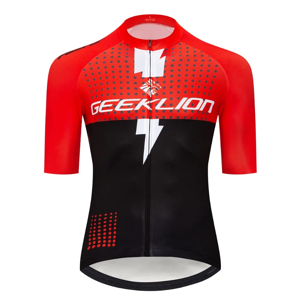 

Racing Team Cycling Kit Geeklion Summer Pro Fit Jersey Cycling Maillot Men's Bike Professional Wear