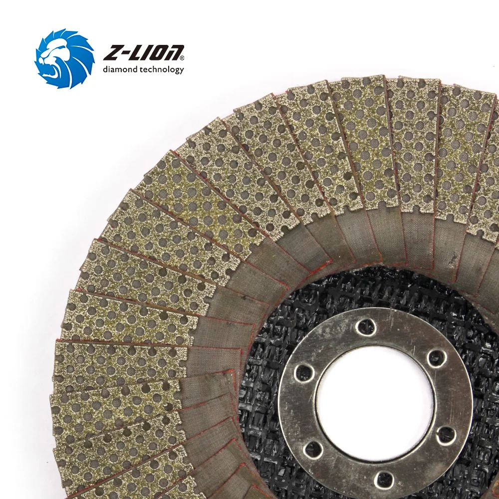 Z-LION 5 Inch 1 Piece Diamond Grinding Wheel Flap Sanding Discs For Angle Grinder Stone Jewerly Polishing Tool Diamond Abrasive
