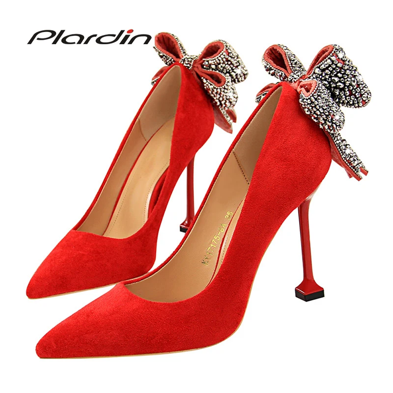 

New Summer Shoes Woman Sweet Women Party Wedding Shallow Mouth Cut Out Two Piece ladies shoes Thin High Heel Pumps