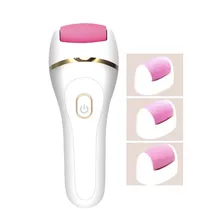 Электропилка для стоп набор 2 скорости удалитель мозолей на ногах USB заряжаемый педикюр моющийся+ 3 сменный ролик головки