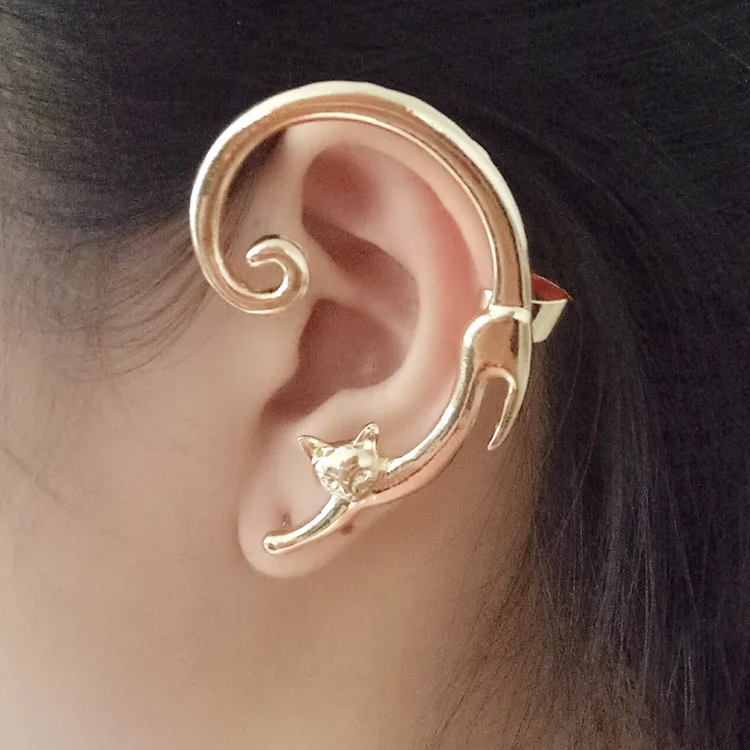 

Fashion Exaggerates Sweet, Romantic and Lovely Cartoon Small Animal Stereo Cat Ear Nail and Female for the women Earrings