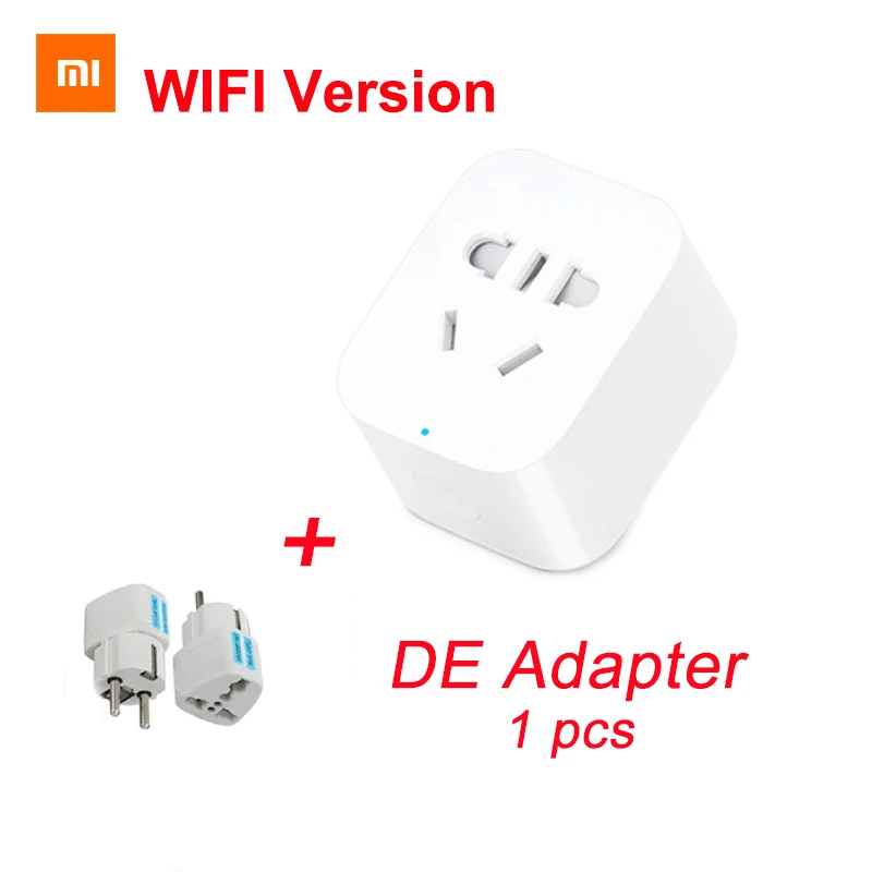 Xiao mi Jia mi Smart power Wi-Fi разъем базовый беспроводной пульт дистанционного управления Wifi приложение таймер переключатель power cube умный дом - Цвет: Add DE adapter