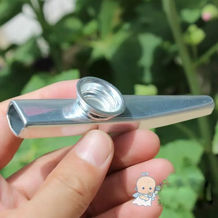 Простой дизайн легкий kazoo алюминий сплав металла для гитара Музыка инструмент для любителей музыки 12*2,5 см 6 цветов