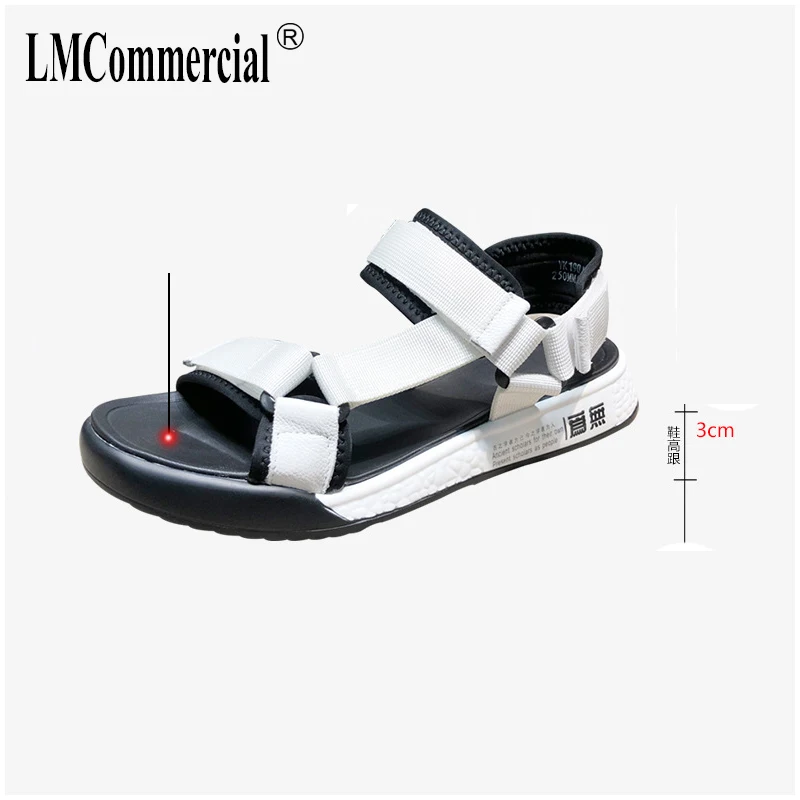

2019 Summer cool slippers men's and Korean version of outdoor sandals fashion magic paste casual non-skid beach shoes tide shoes