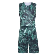 2017-2018 new Camouflage Basketball jersey & shorts Quick-drying training suit breathable Sportswear DIY number and name