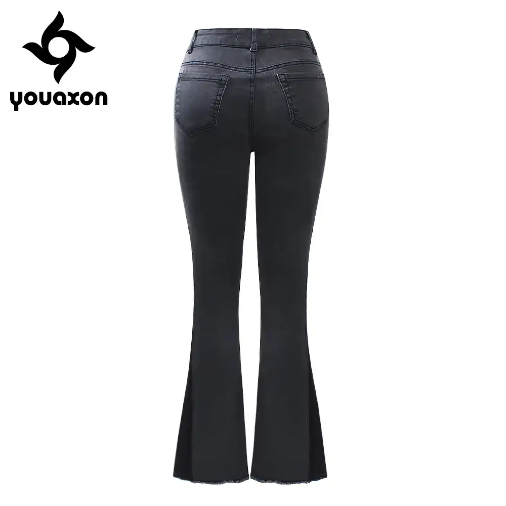 calça jeans cinza escuro feminina