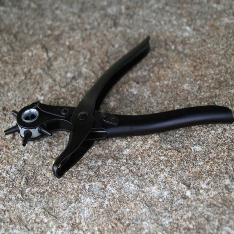 

Belt Punching Forceps Device with Multiple Functions Belt Drilling Tool High Strength Brand Drilling Equipment Black