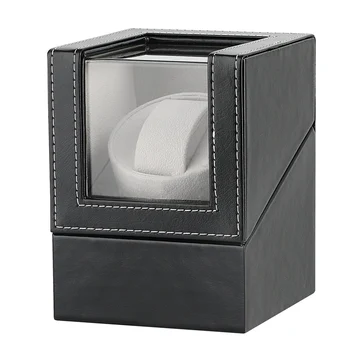 

New Fashion Single Watch Winder Practical EU/US/AU/UK Plug Luxury Display Box Quiet Motors Automatic Wrist Watches Winding
