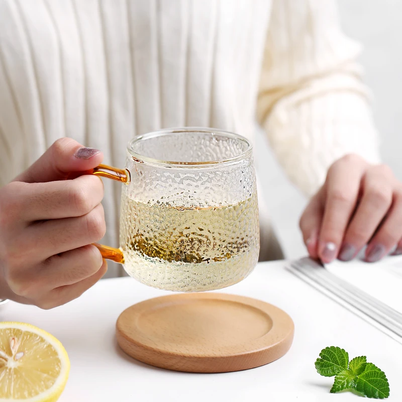 320 мл стеклянная чайная чашка термостойкая кружка с чайным фильтром высокое боросиликатное стекло Китайский Чай Infuser чашки с ручкой Крышка