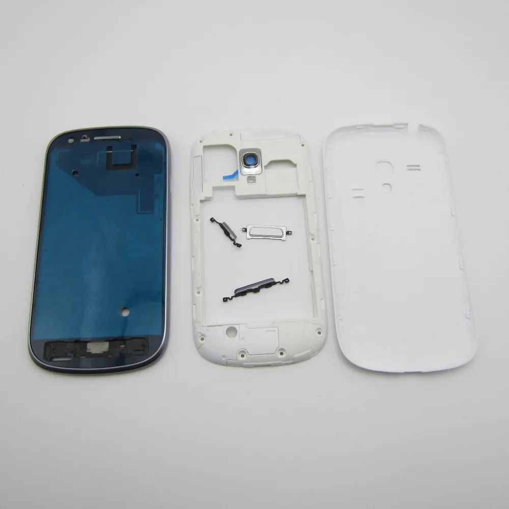 Ремонт для samsung Galaxy S3 Mini I8190 Полный Корпус Запасные части Передняя ЖК рамка +