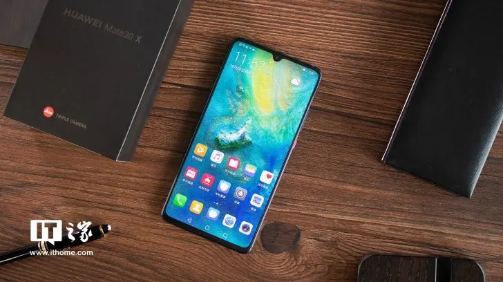 Смартфон HUAWEI mate 20 X 20X, 7,2 дюймов, полноэкранный, 2244x1080, Kirin 980, Восьмиядерный, EMUI 9,0, 5000 мА/ч, 4* камера, быстрое зарядное устройство