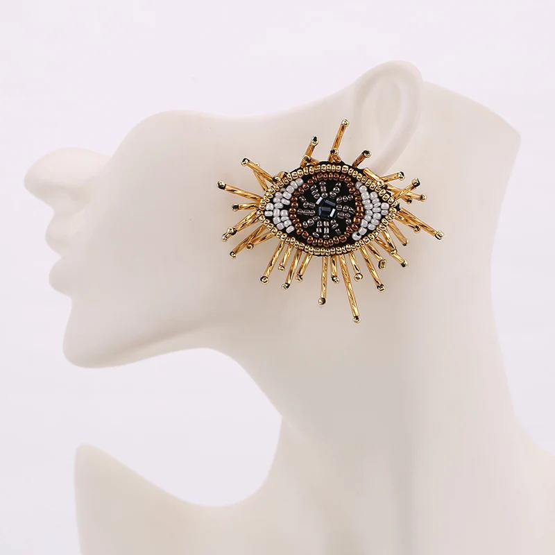 boho earrings for women stud earrings grey oorbellen