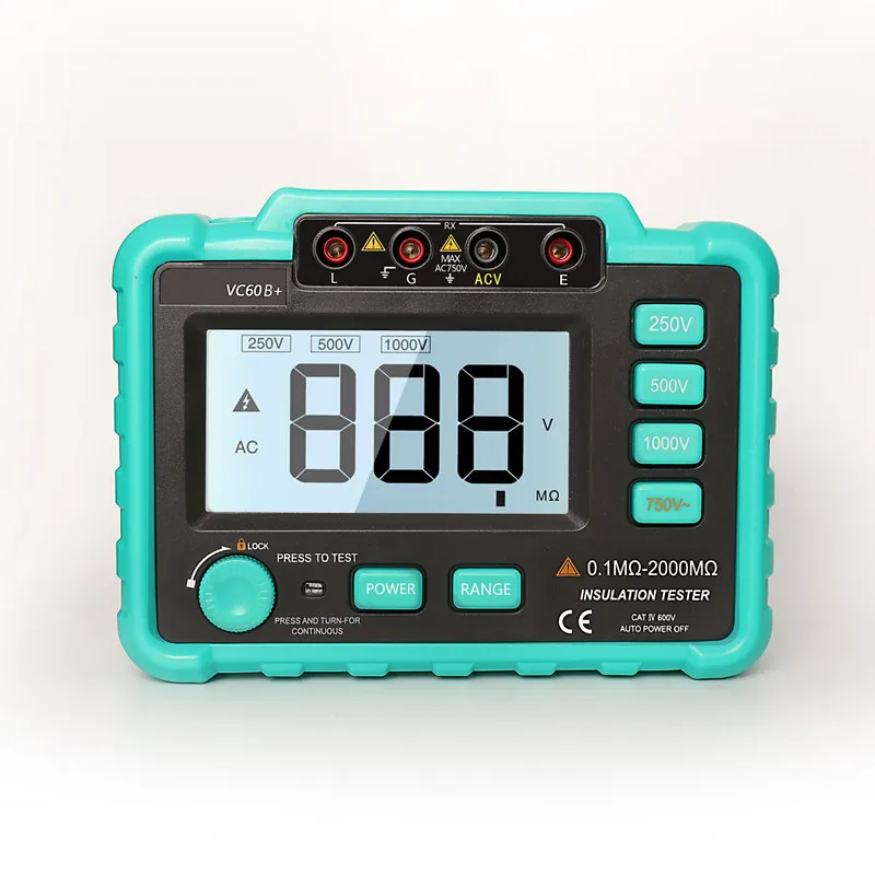 

VC60B+ Digital Resistance Meters LCD Resistance Tester