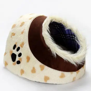 

Petalent Shoe shape Pet house for small Dogs & cats, Double sideed with lovely dog paw decoration~~~