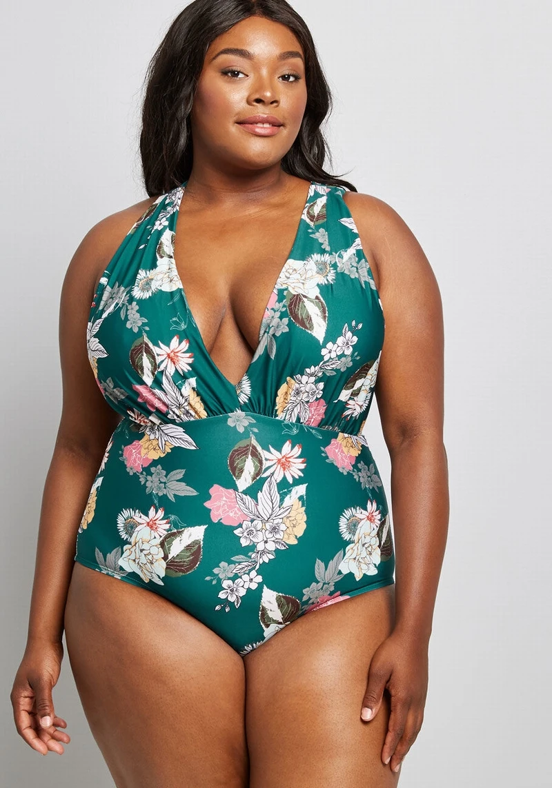 Plus size bodysuit Sexy Women Printed Cross Halter one piece Swimwear Bikini Swiming Suit Beach Biquinis Feminino Swimsuit