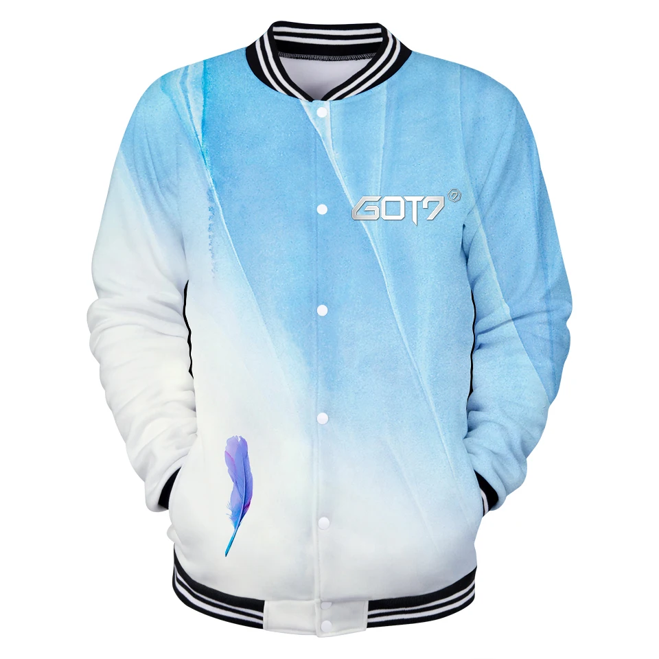 Новая мода 3D Kpop куртка с капюшоном пальто толстовки Got7 представляем вам альбом