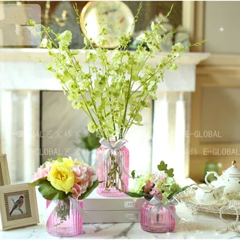 

2pcs/pack Middle Size Glass Vase Simple Craft Glass Vase Home Decorative Sitting-room Bedroom Office Flower Decoration Bottle