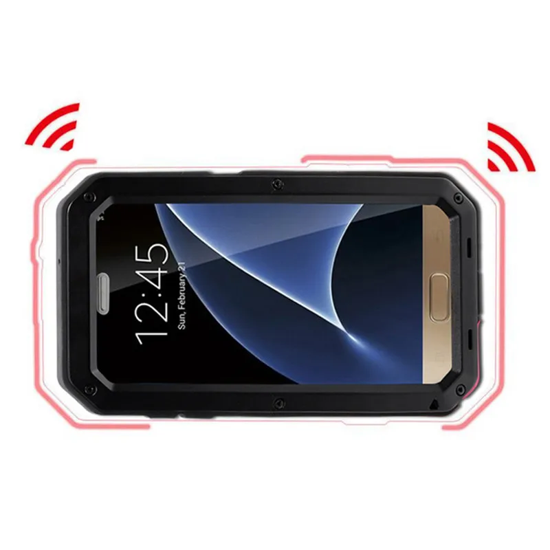 Сверхпрочный чехол Seonstai для Samsung S8 Plus металлический противоударный Galaxy S4 S5 S6 S7 edge