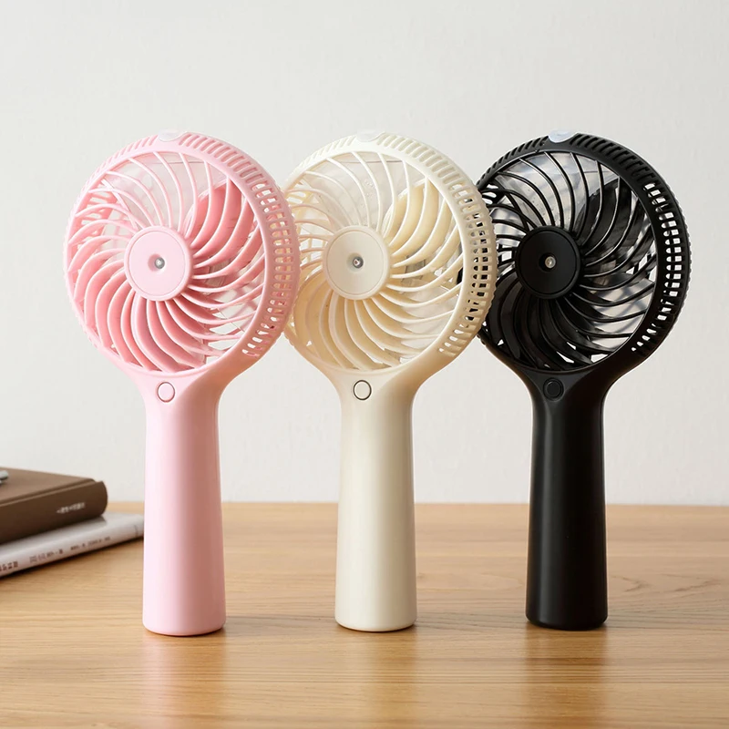 Handheld Electric Fan Outdoor Moisturizing Mini USB Charging Portable