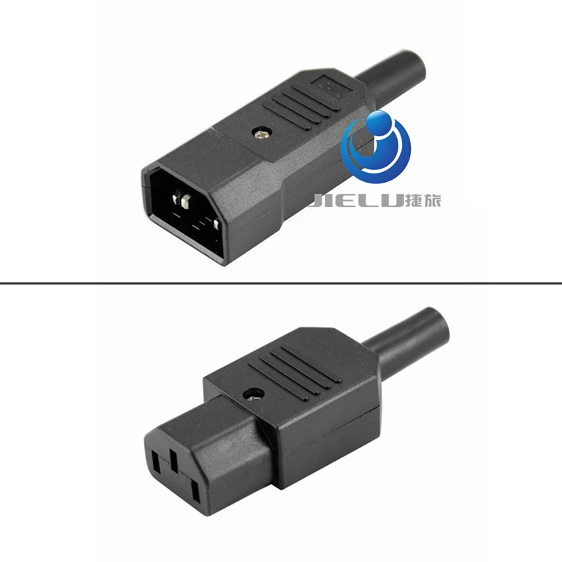 IEC320 C13/IEC320 C14 прямой преобразователь питания переменного тока разъем адаптера