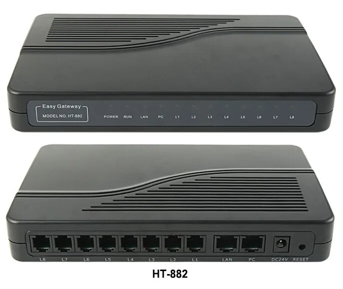 

2016 Provide 8 RJ-11 port for POTS phones or PBX's trunk lines VOIP GOIP HT-882 Support hunt line,call forward,phone book