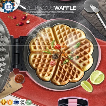 

Factory Directly Supply Waffle Cone Baker Machine Electric Waffle Maker small desk top stainless steel waffle egg roll making