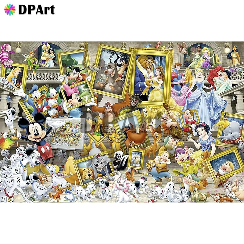 

Daimond Painting Full Square/Round Drill Cartoon Princess Mouse 5D Diamond Rhinestone Embroidery Painting Cross Stitch Kit M931